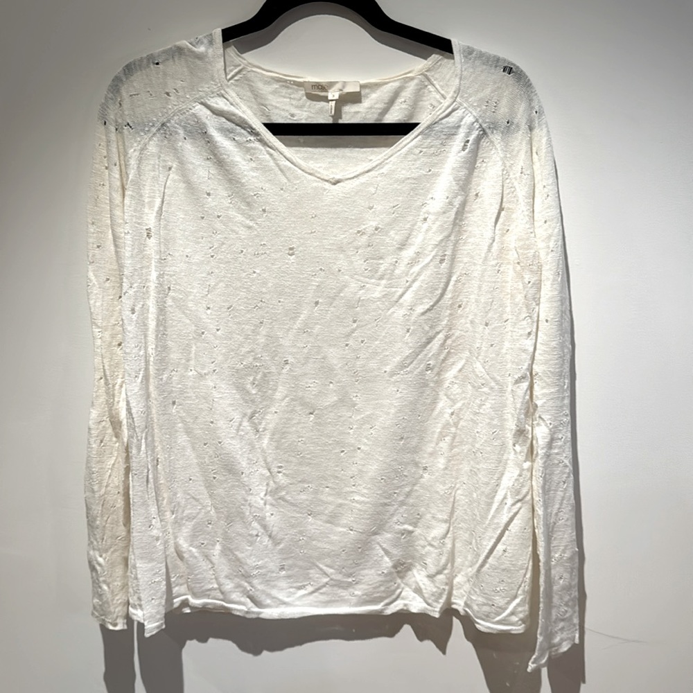 Distressed sweater